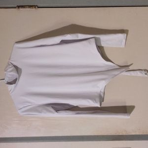 Smash + Tess white turtleneck bodysuit